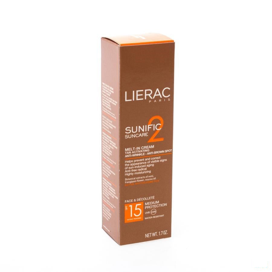 Lierac Sunific 2 Ip15 Creme Gelaat 50 Ml