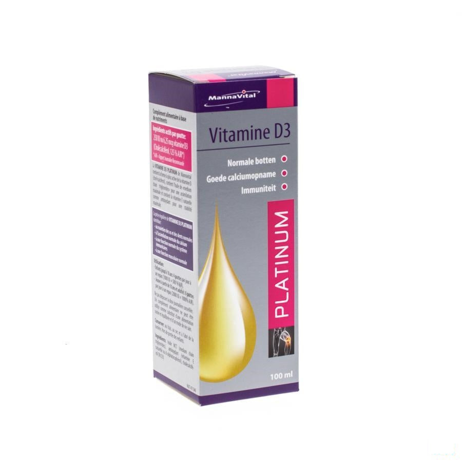 Mannavital Vitamine D3 Platinum Gutt 100ml