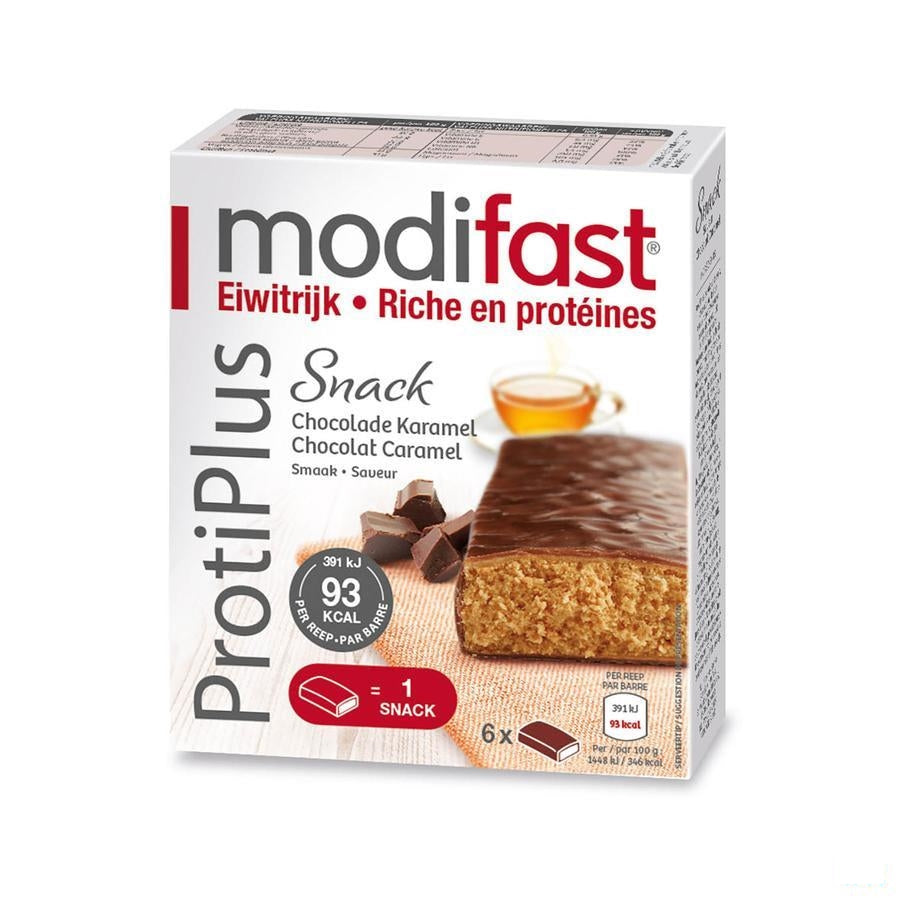 Modifast Protiplus Reep Melkchocolade-caramel 162g