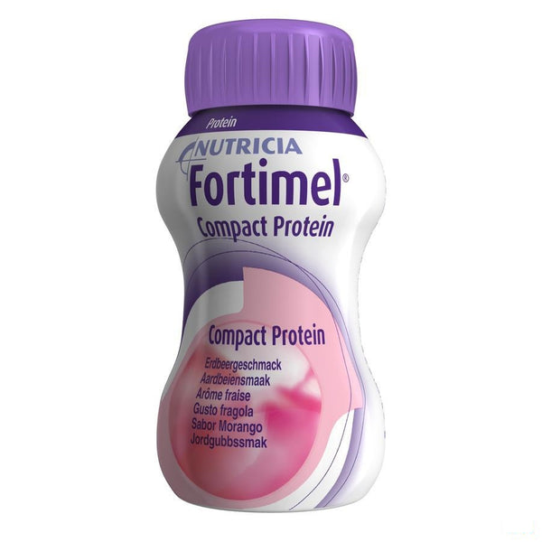 Fortimel Compact Protein Aardbei 4x125ml - Nutricia - InstaCosmetic