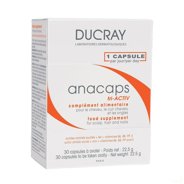 Ducray Anacaps Tri-activ Capsules 1x30 - Ducray - InstaCosmetic