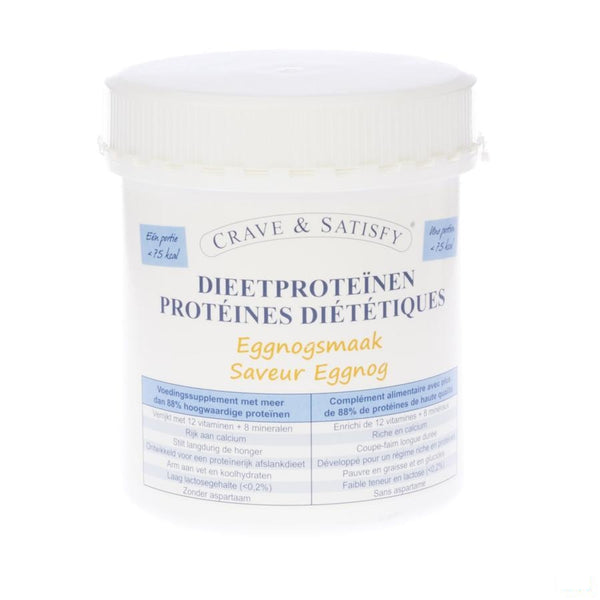 Crave & Satisfy Dieetproteinen Eggnog Pot 200g - Cytus - InstaCosmetic