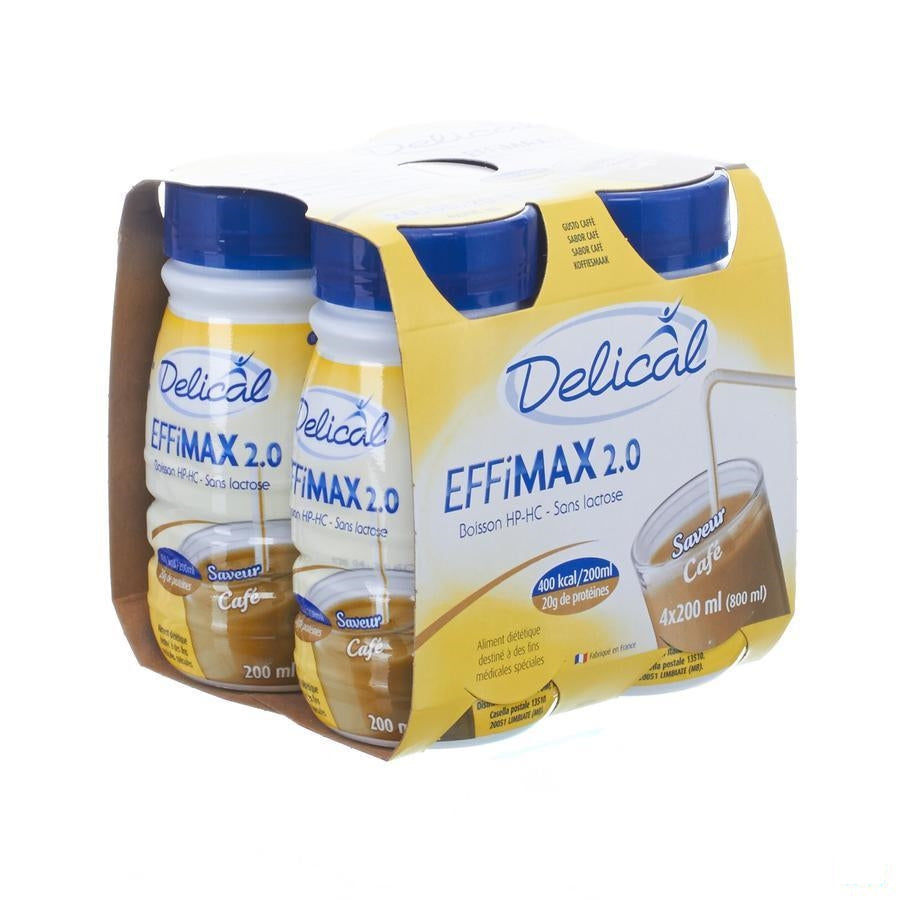 Delical Effimax 2.0 Koffie 4x200ml