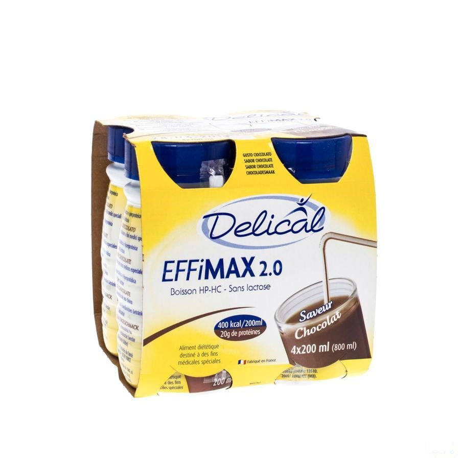 Delical Effimax 2.0 Chocolade 4x200ml