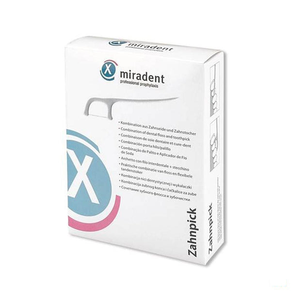 Miradent Tandenstoker Met Flos 100 - Eureka Pharma - InstaCosmetic