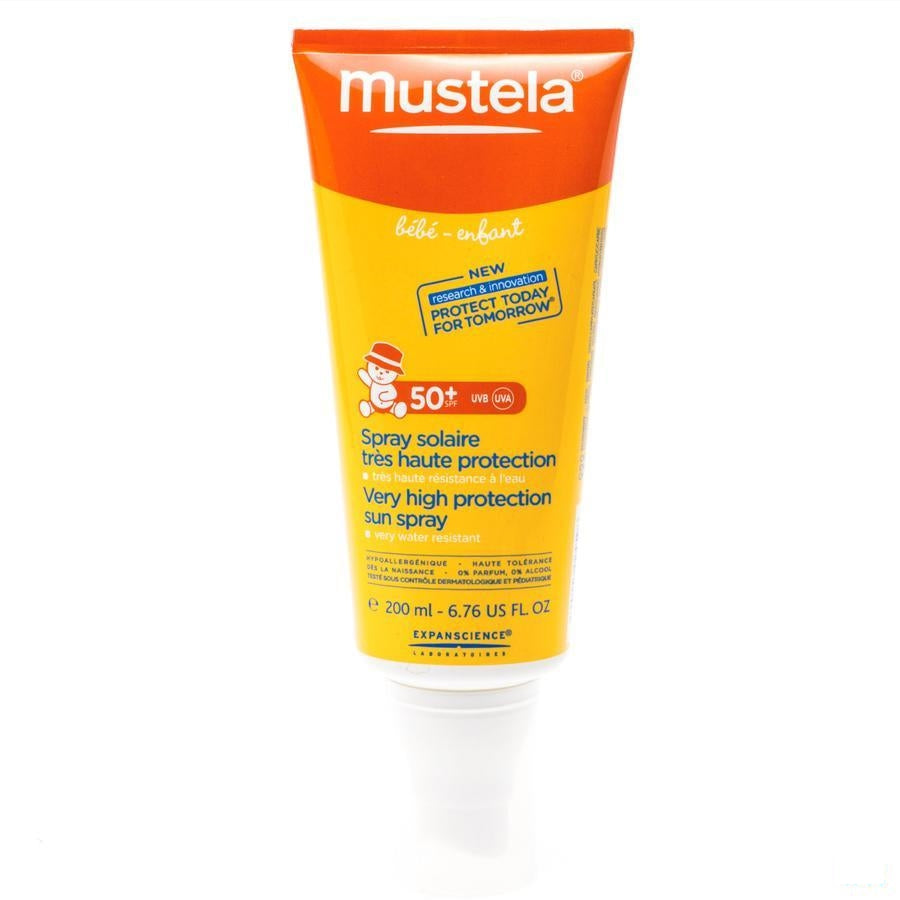 Mustela Zon Spray Zeer Hoge Bescherming 50+ 200ml