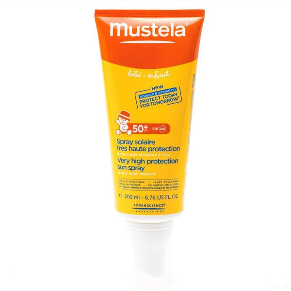 Mustela Zon Spray Zeer Hoge Bescherming 50+ 200ml - Mustela - InstaCosmetic