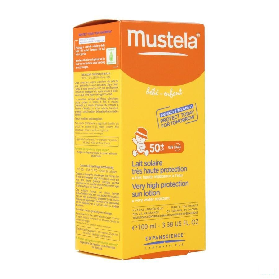 Mustela Zon Melk Zeer Hoge Bescheming SPF50+ 100ml