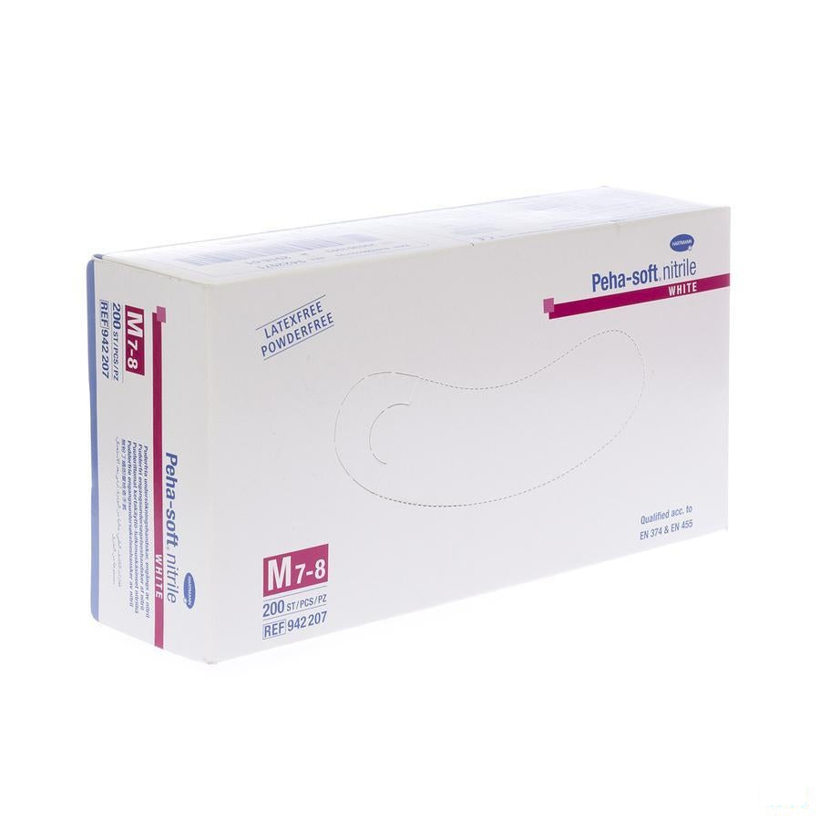 Peha Soft Handschoen Nitrile Wit M 200 9422071