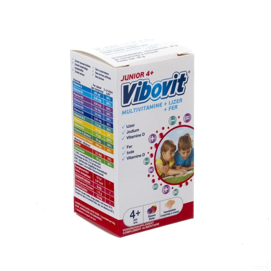 Vibovit Junior 4+ Bessen Kauwtabletten 30