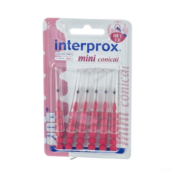 Interprox Mini Conisch 2 mm - 6 st - Dentaid - InstaCosmetic