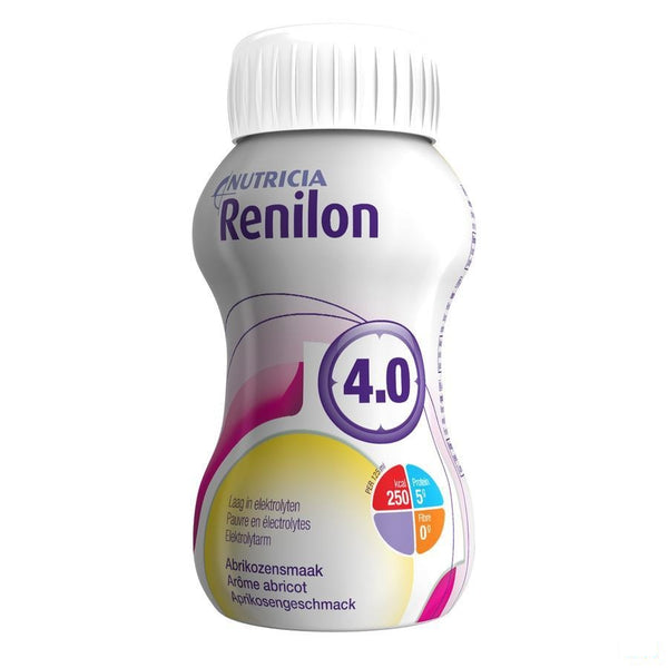 Renilon 4.0 Abrikoos Fles 4x125ml 570978 - Nutricia - InstaCosmetic