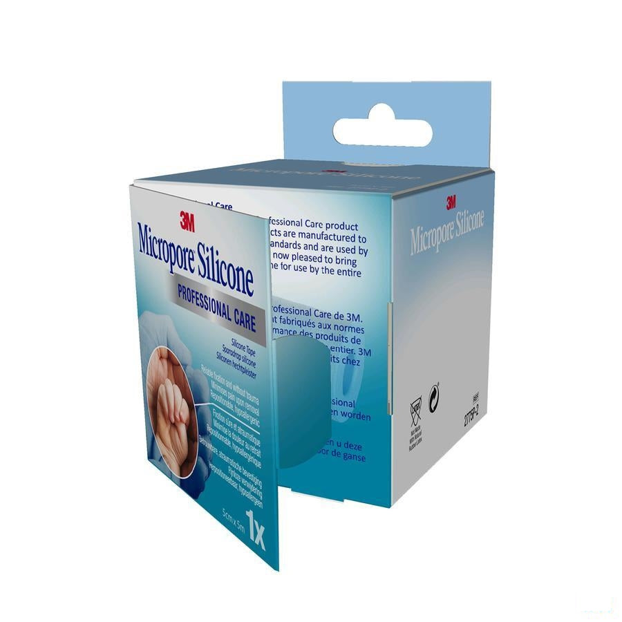 Micropore Silicone Tape 3m 5,0cmx5,0m 1 27752fr