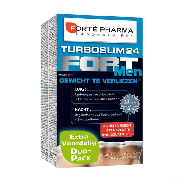 Turboslim 24 Fort Men Tabletten 2x28 - Forte Pharma - InstaCosmetic