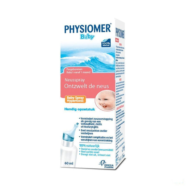 Physiomer Hypert. Baby Spray 60ml - Omega Pharma - InstaCosmetic