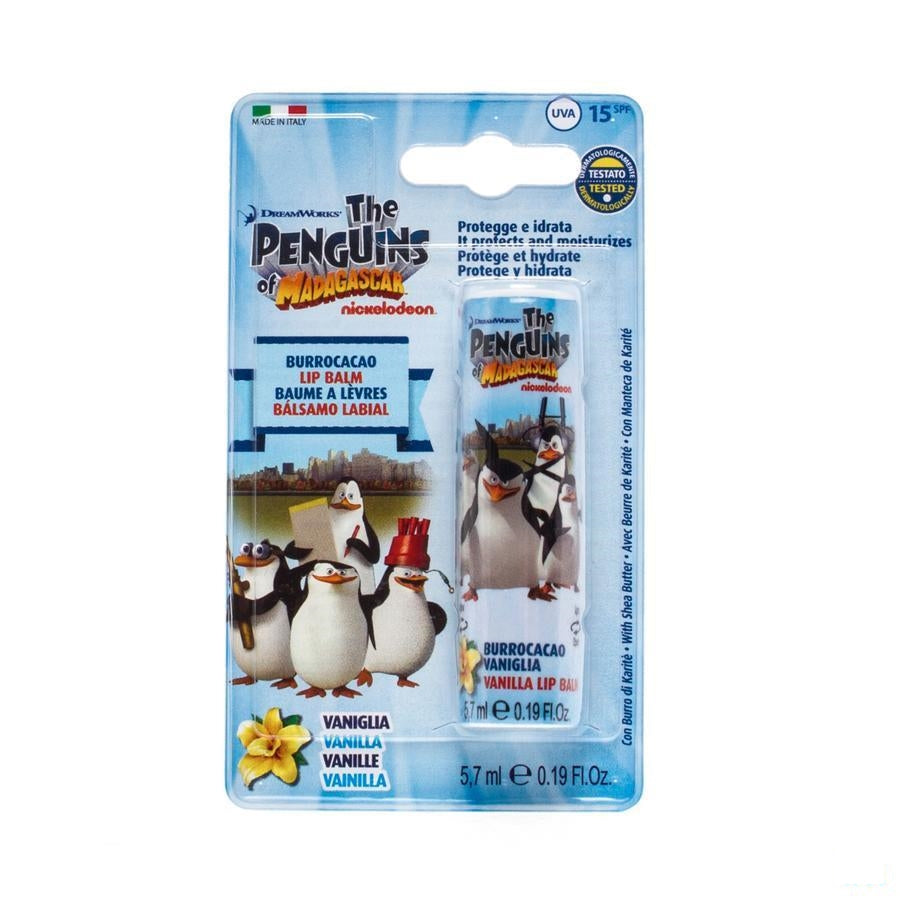 Arko Pingouins Madagascar Lipbalsem Vanille