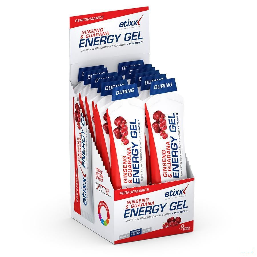 Etixx Ginseng&guarana Eneregy Gel Srp 12x50g