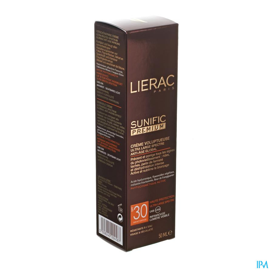 Lierac Sunific Premium SPF 30 Gezichtscreme 50 Ml