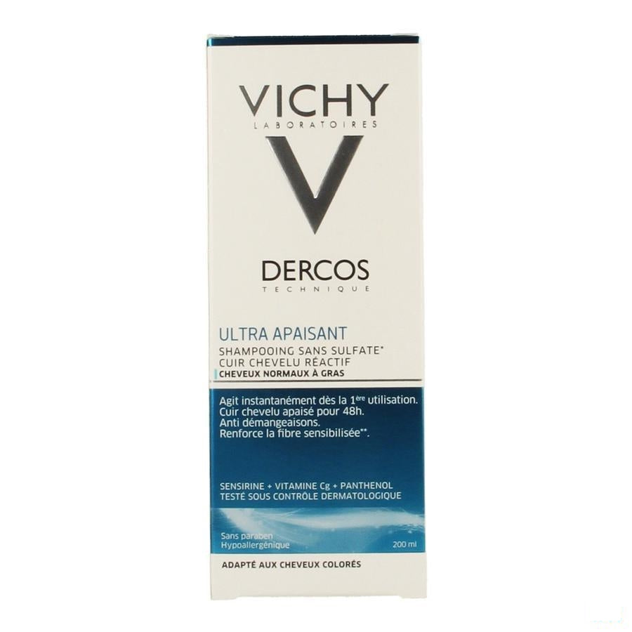 Vichy Dercos Shampoo Dermo Kalmerend Vet Haar 200ml