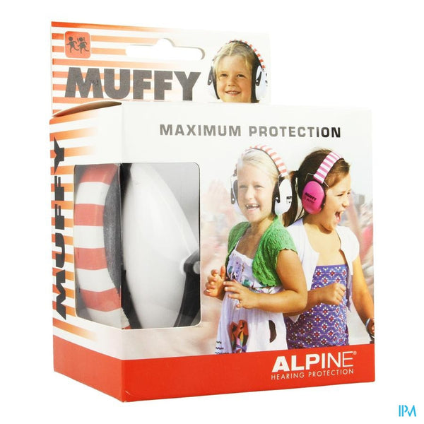 Alpine Muffy Koptelefoon Kids Wit/rood-0