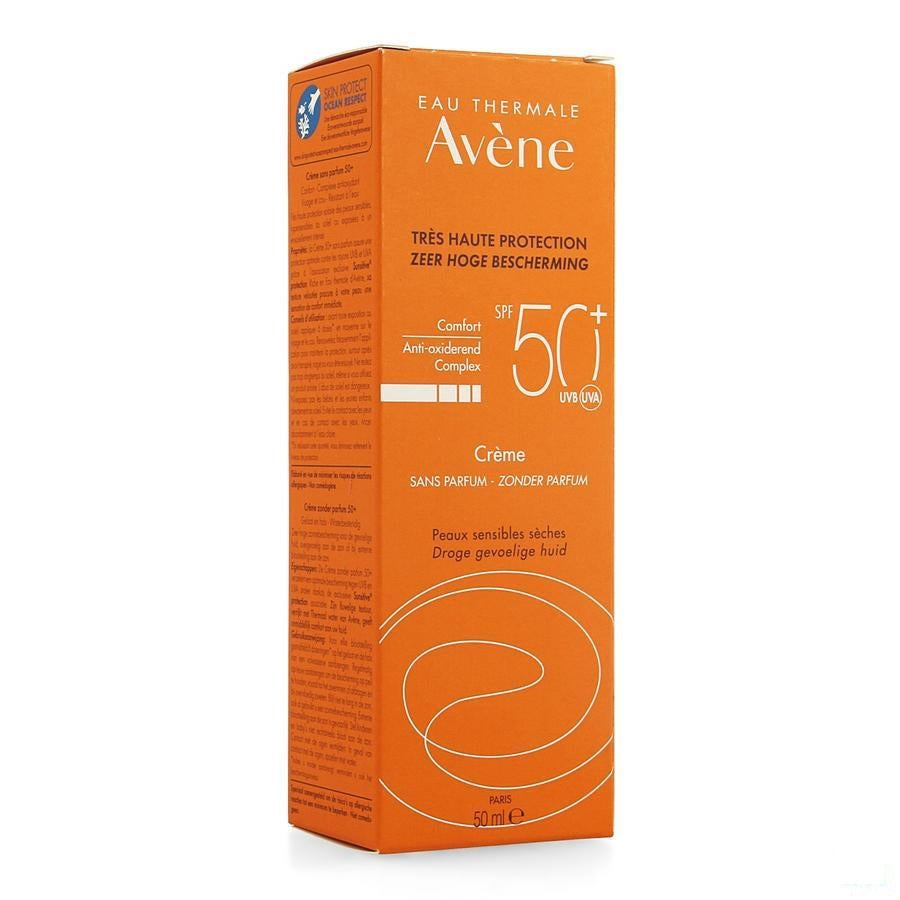 Avène Zon SPF50 Zonnebrandcrème Zonder Parfum - 50ml