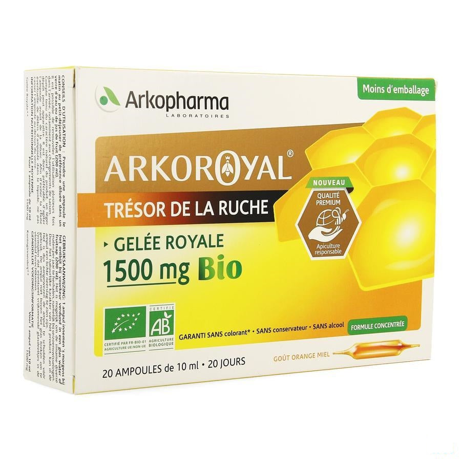 Arkoroyal Koninginnebrij Bio 1500mg Amp 20x10ml