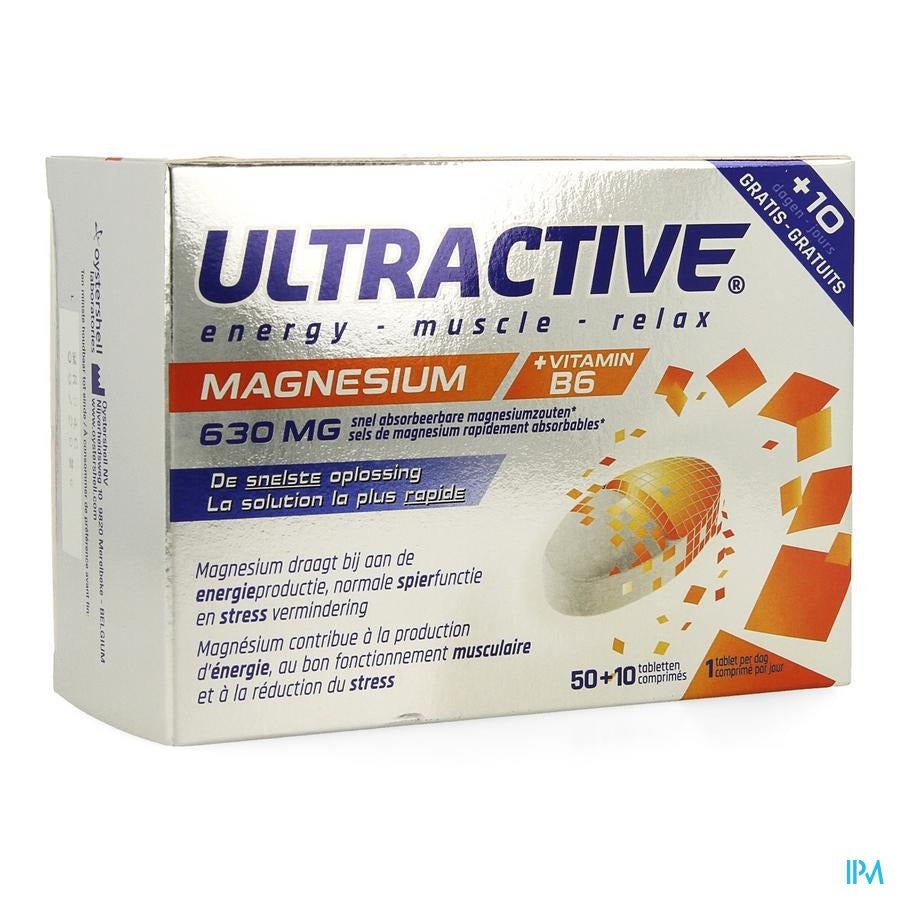Ultractive Magnesium 630mg Tabletten 60
