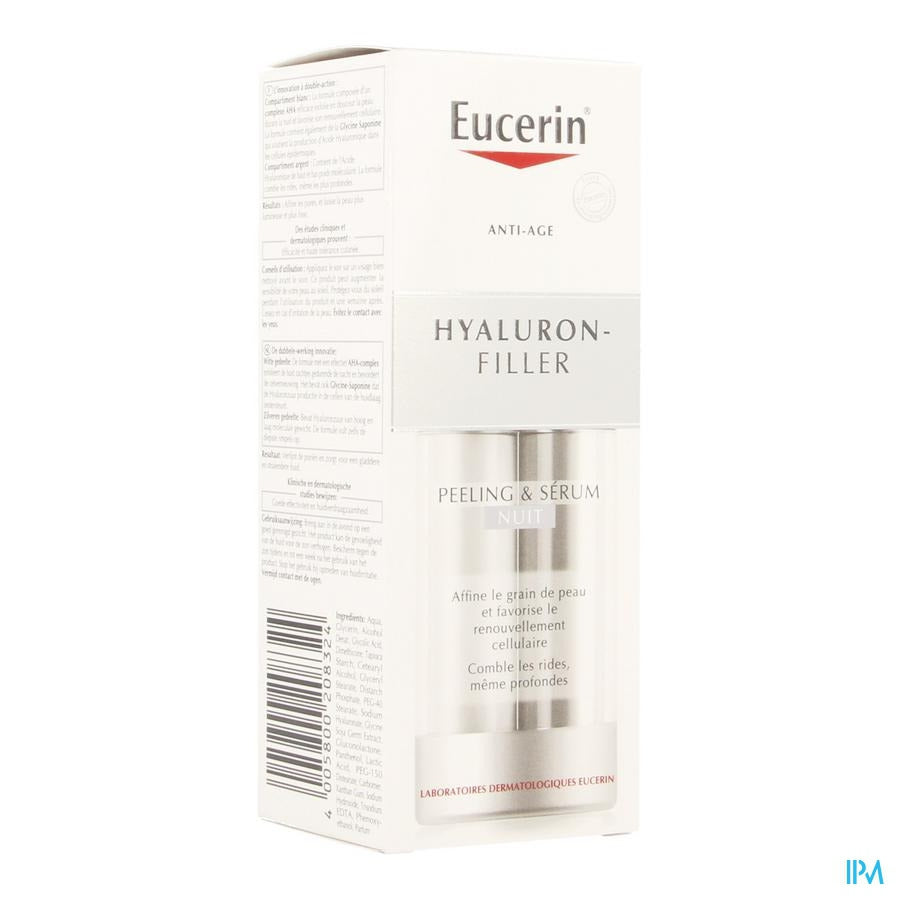 Eucerin Hyaluron Filler Nacht Peeling+serum 2x15ml