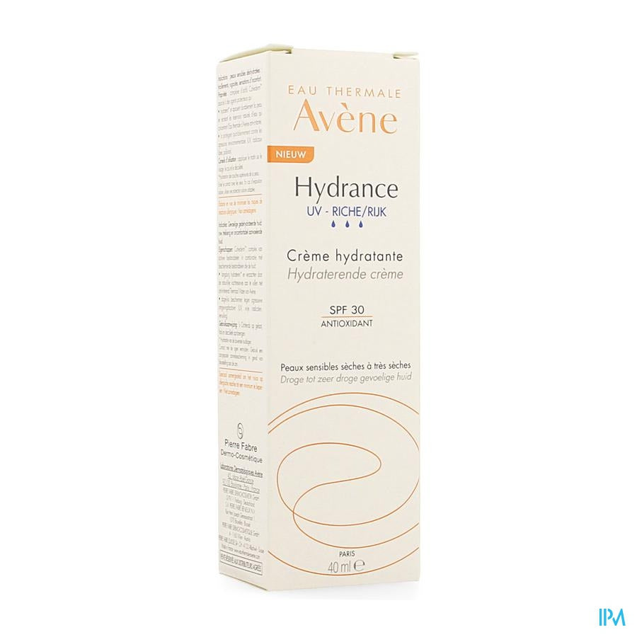 Avene Hydrance Uv Rijk Hydraterende Creme 40ml