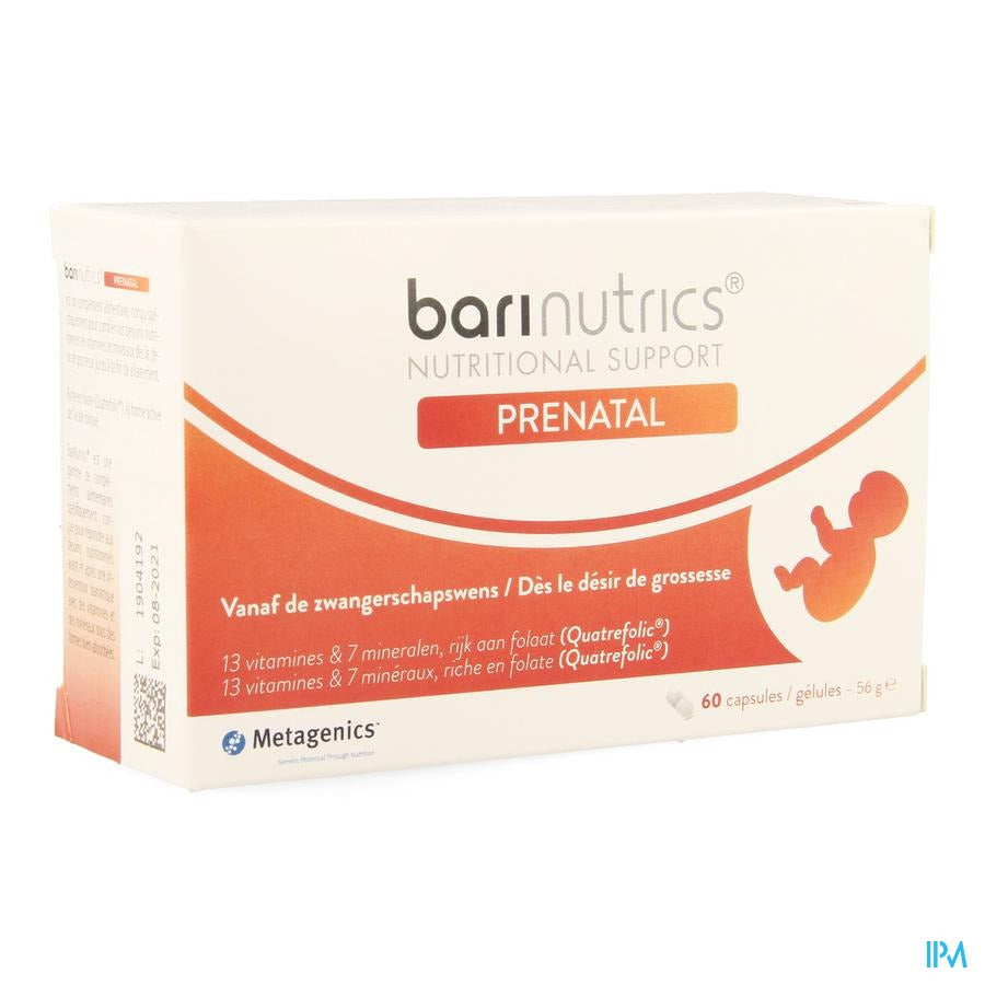 Barinutrics Prenatal Capsules 60 26193 Metagenics