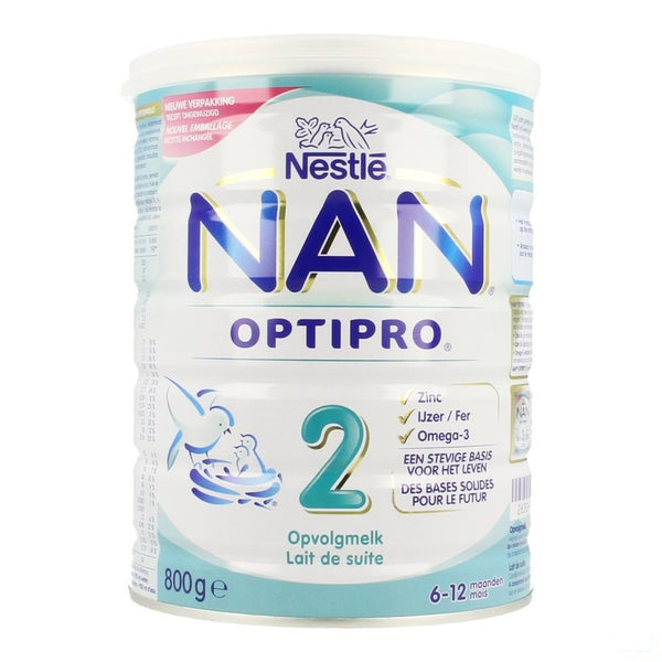 Nan Optipro 2, 6-12m Opvolgmelk Poeder 800g - Nestle - InstaCosmetic