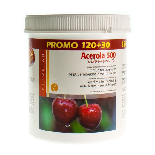 Acerola 500 Tabl 120+30 Gratis