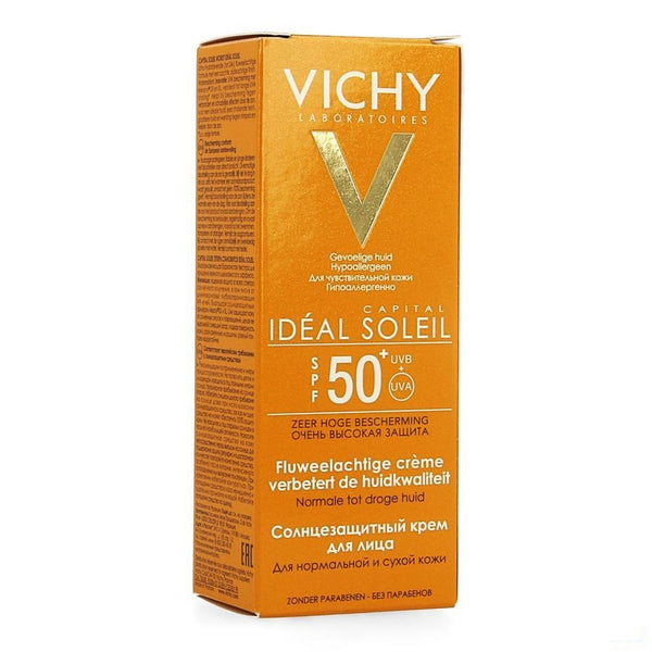 Vichy Ideal Soleil Gezicht SPF 50+ 50ml - Vichy - InstaCosmetic