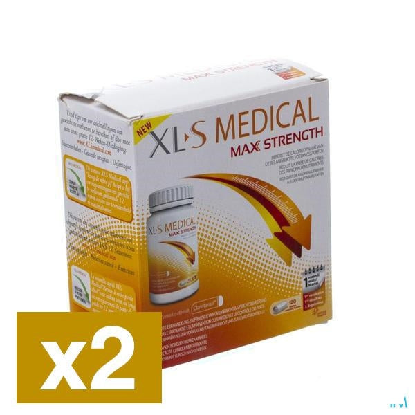 Xls Medical Max Strength 120 Tabletten x2 - Omega Pharma - InstaCosmetic