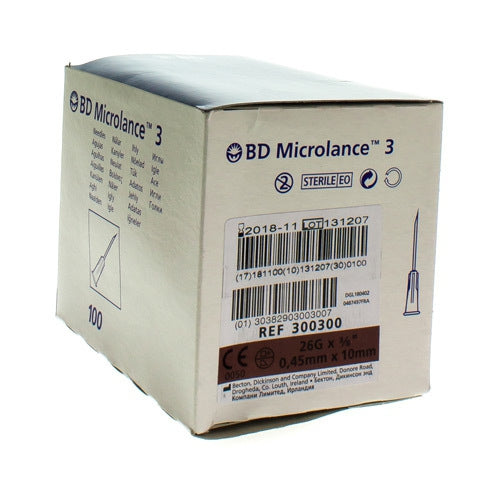 Bd Microlance 3 Nld 26g 3/8 Sb 0,45x10mm Bruin 100