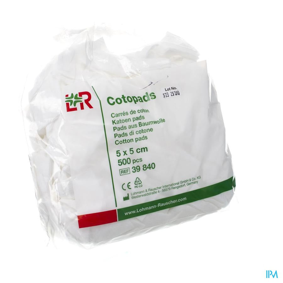 Cotopads Katoen 5x 5cm 500 39840
