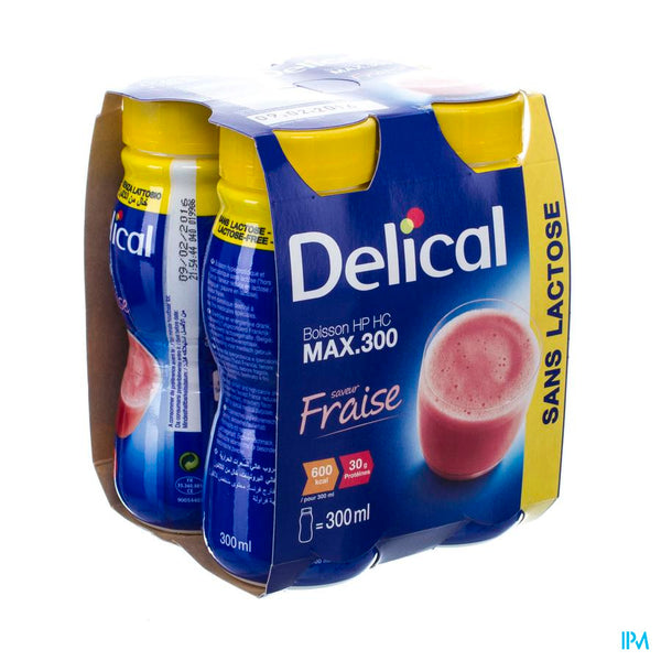 Delical Max 300 Aardbei 4x300ml-0