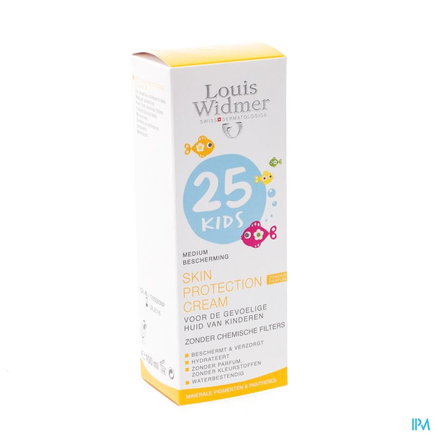 Widmer Sun Kids Creme 25 Zonder Parfum 100 Ml