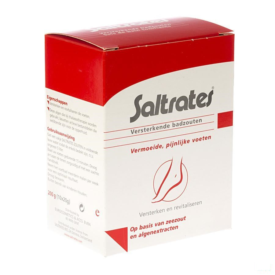 Saltrates Zout Zeewier Vermoeide Voet Zakje 10x20g