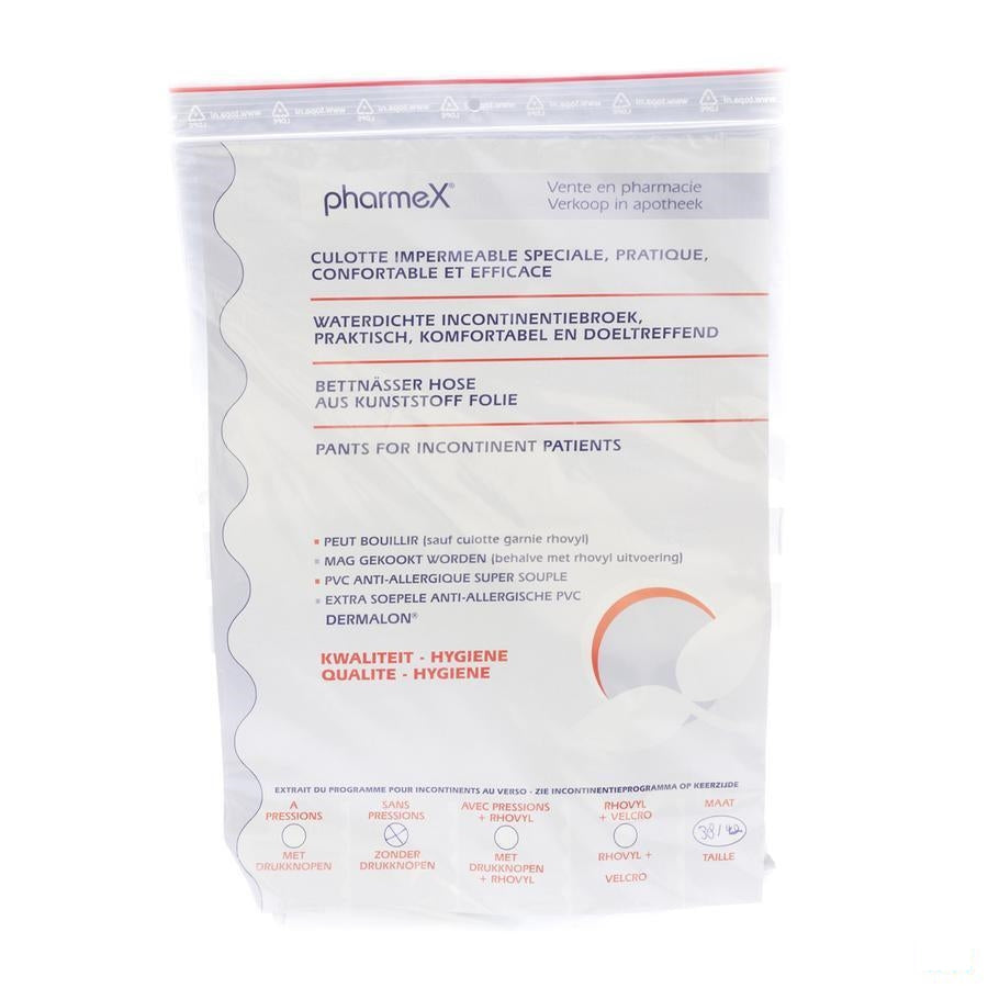 Pharmex Broek Incont -drukknop 38-42