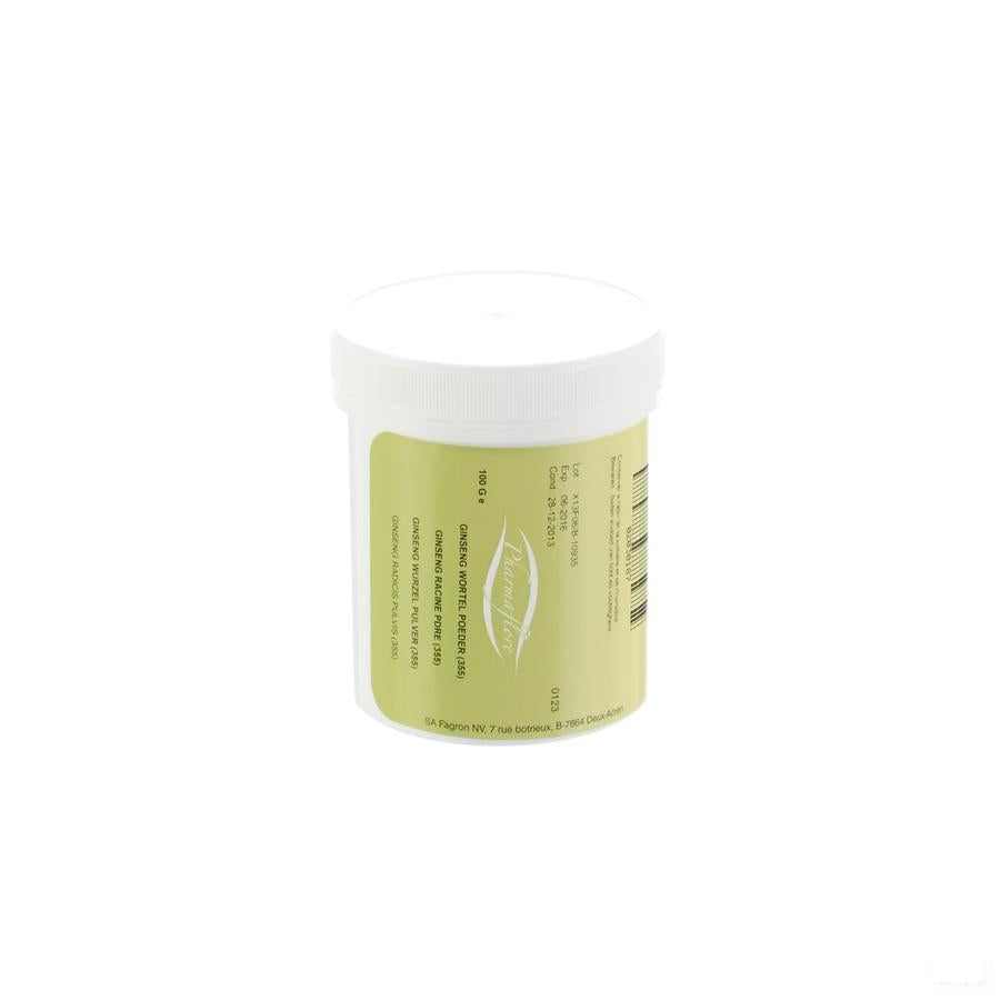 Ginseng Wortel Poeder 100g Pharmafl