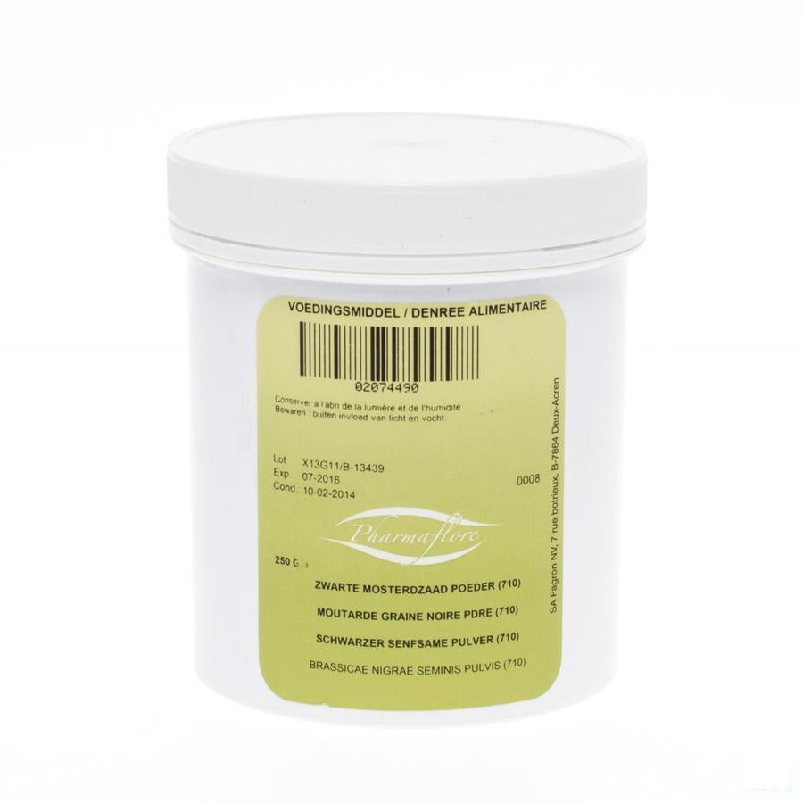 Mosterdzaad Zwart Meel Pot 250g Pharmafl