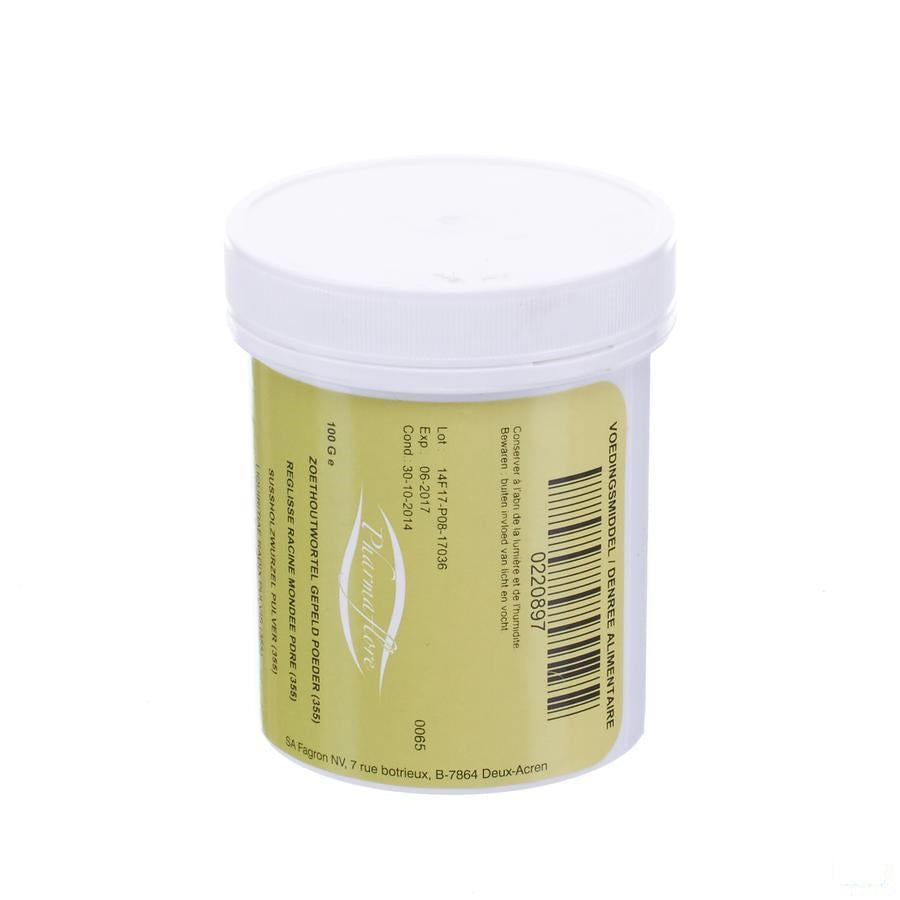 Zoethoutwortel Gepeld Poeder 100g Pharmafl