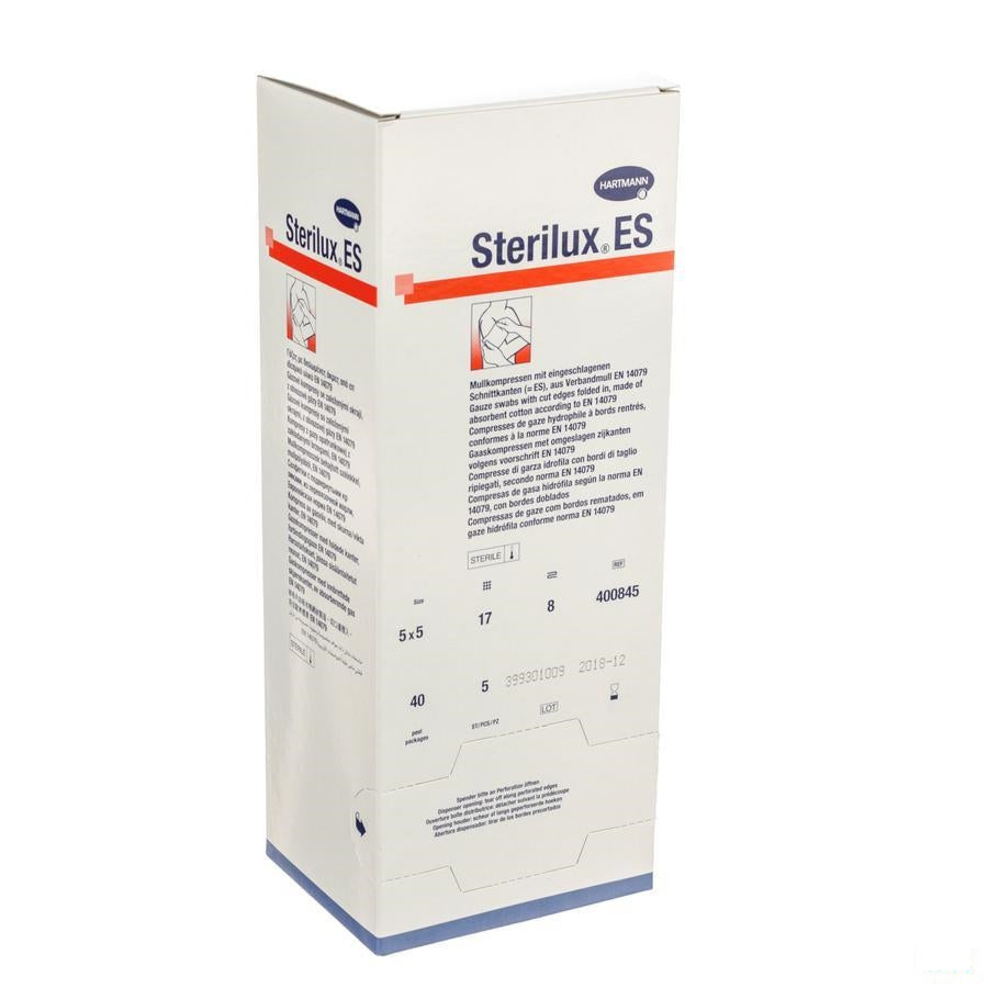Sterilux Es Kp Ster 8pl 5,0x 5,0cm 40x5 4008454