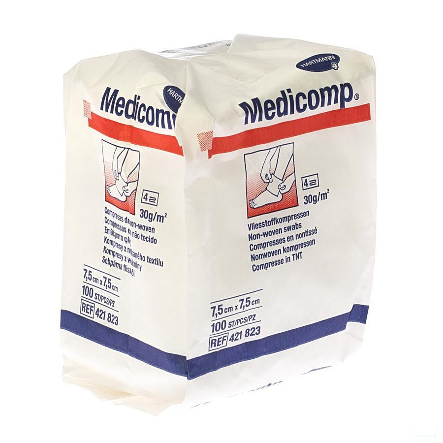 Medicomp Kp N/st 4pl 7,5x7,5cm 100 4218237