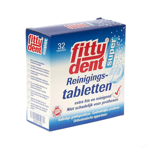 Fittydent Reinigingstabletten 32x - I.d. Phar - InstaCosmetic