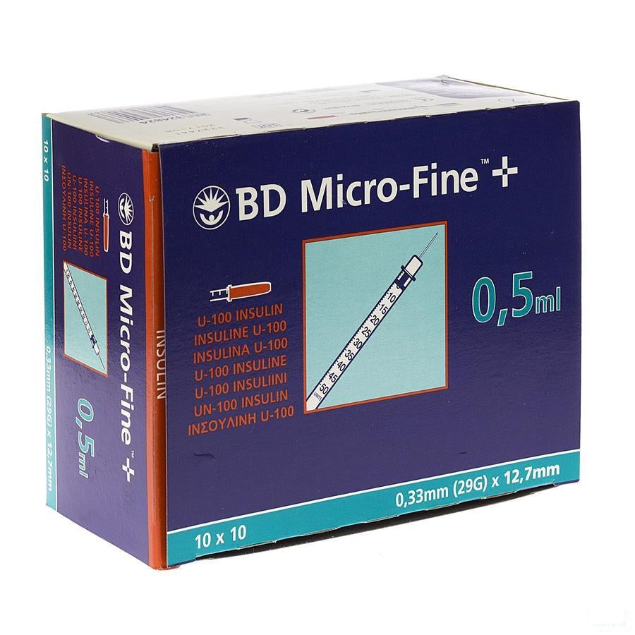 Bd Microfine+ Ins.spuit 0,5ml 29g 12,7mm100 324824