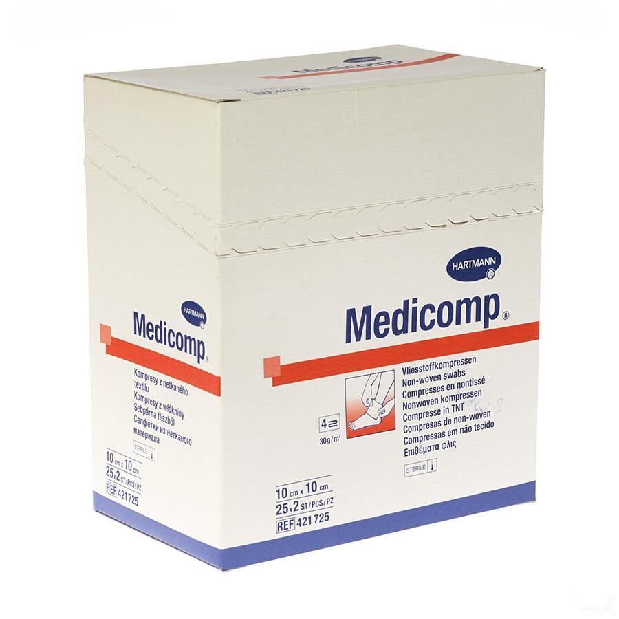 Medicomp Kp Ster 4pl 10x 10cm 25x2 4217257