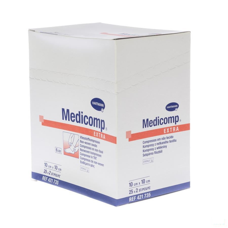 Medicomp Kp Ster 6pl 10x 10cm 25x2 4217350