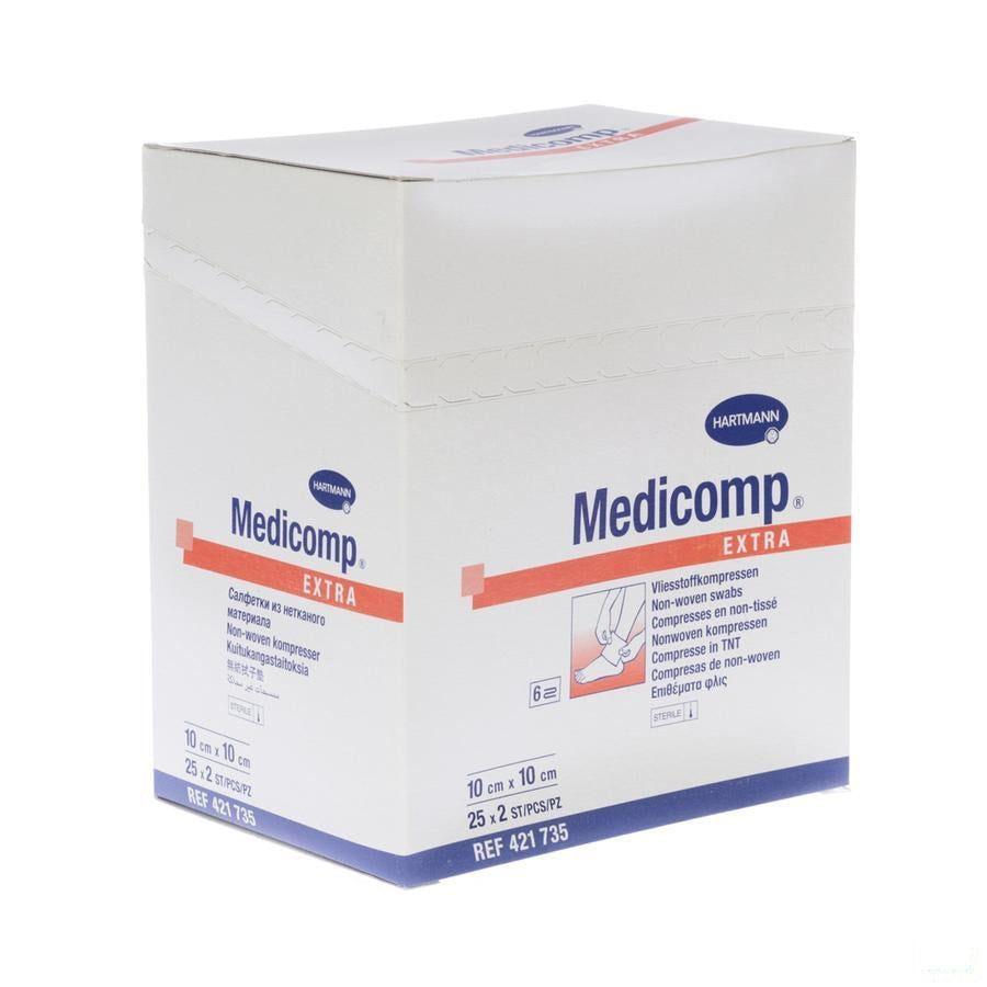 Medicomp Kp Ster 6pl 10x 10cm 25x2 4217350